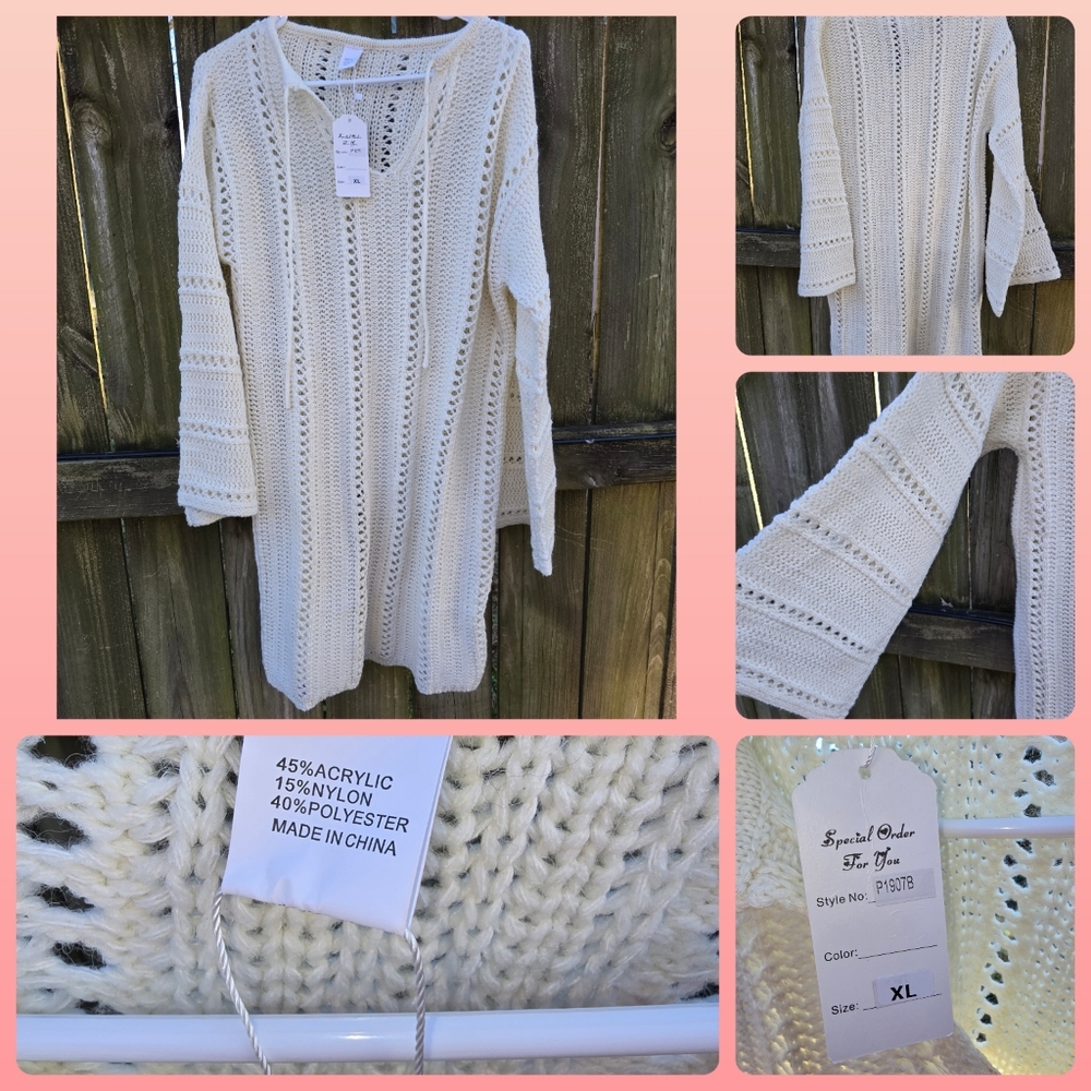 NWT Sweater Dress With Bell Sleeves